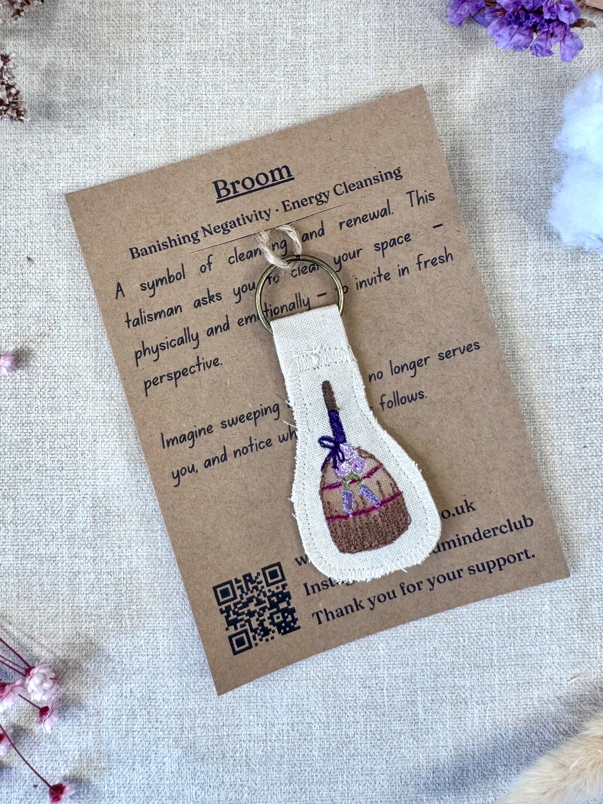Broom "Cleansing" Talisman Key Ring