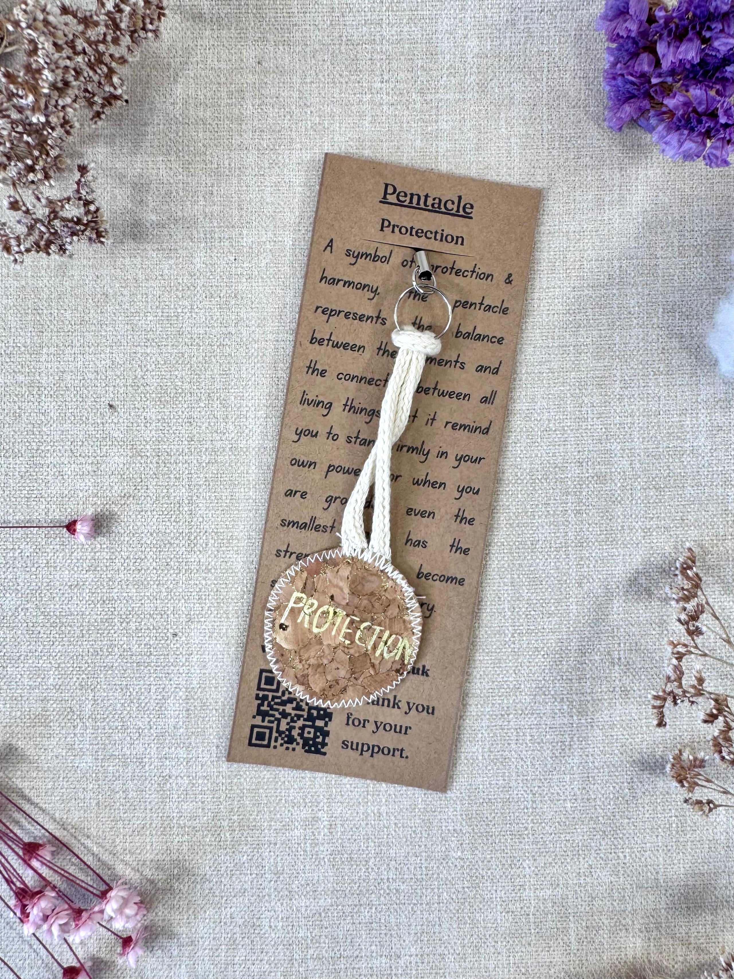 Pentacle "Protection" Talisman Phone Charm
