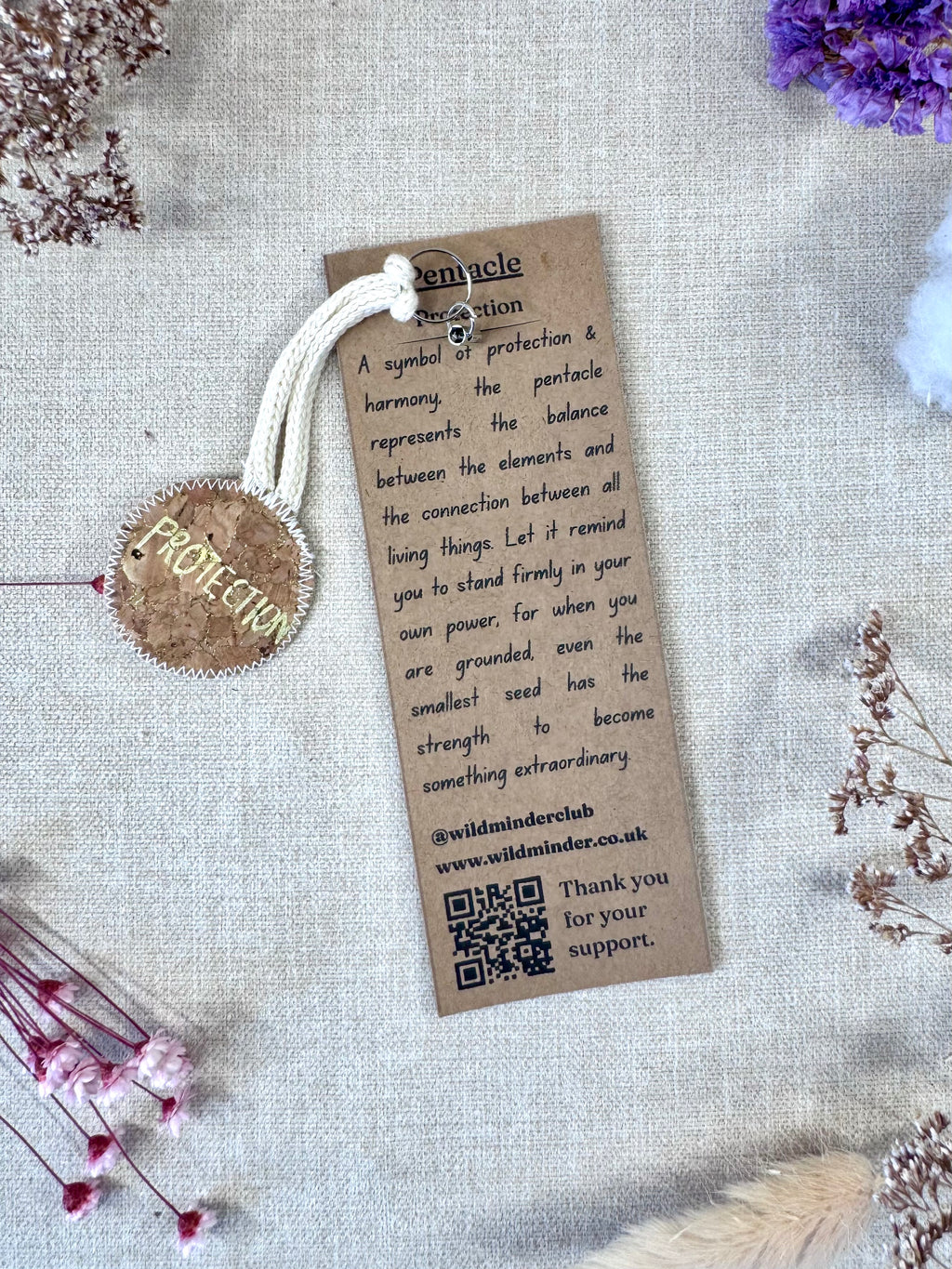 Pentacle "Protection" Talisman Phone Charm