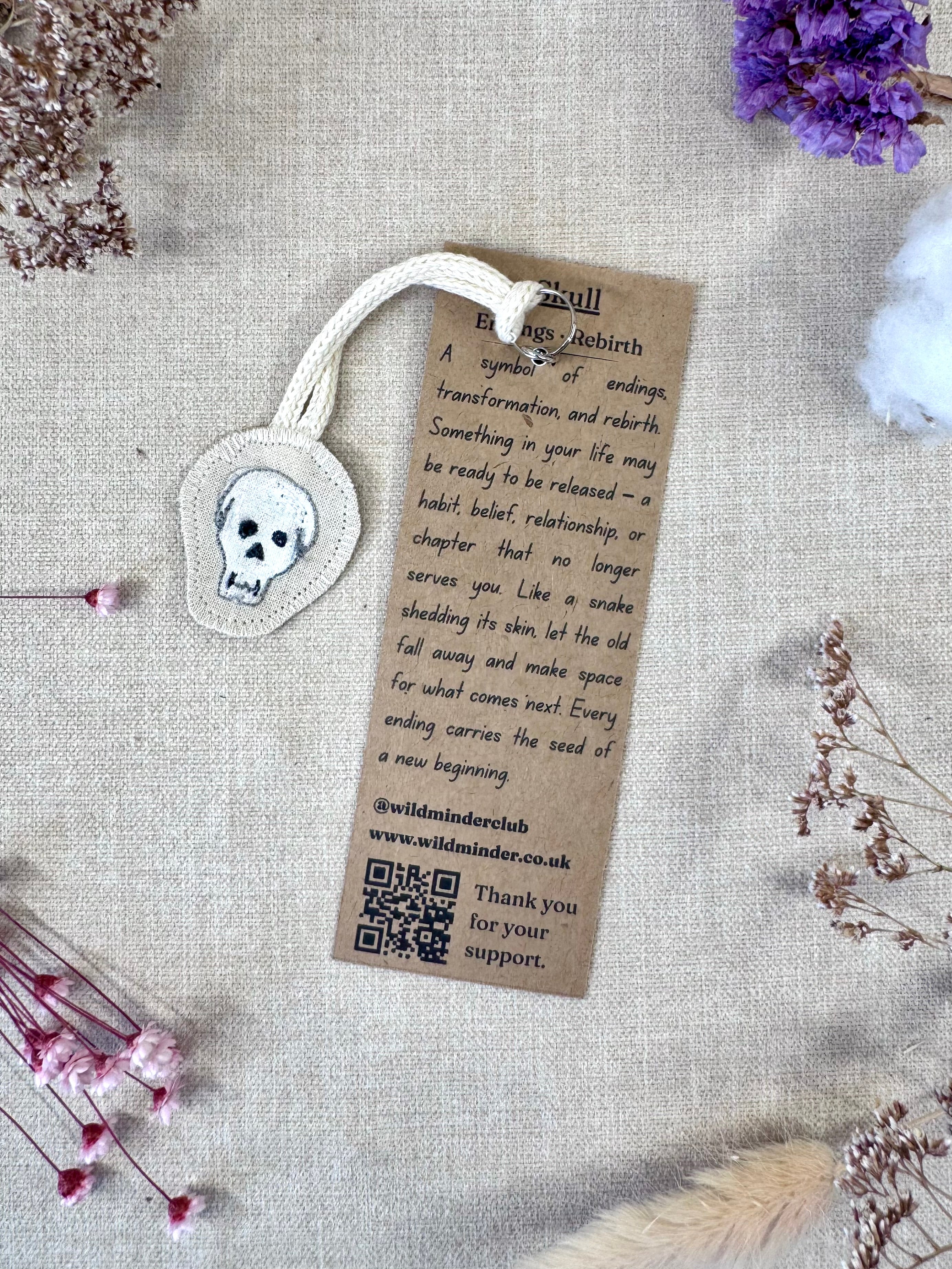 Skull "Rebirth" Talisman Phone Charm