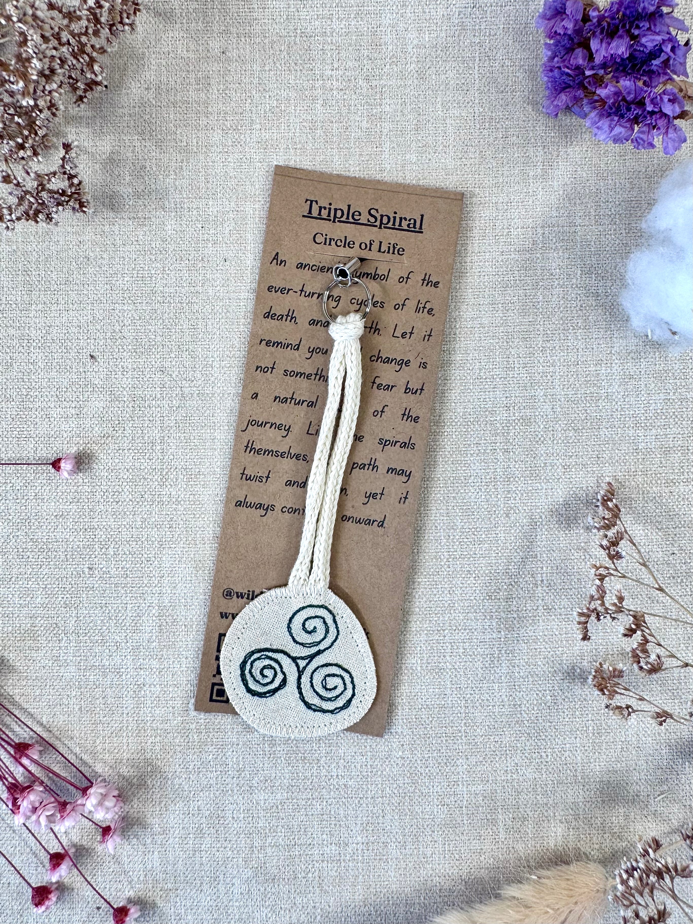 Triple Spiral "Cycles" Talisman Phone Charm