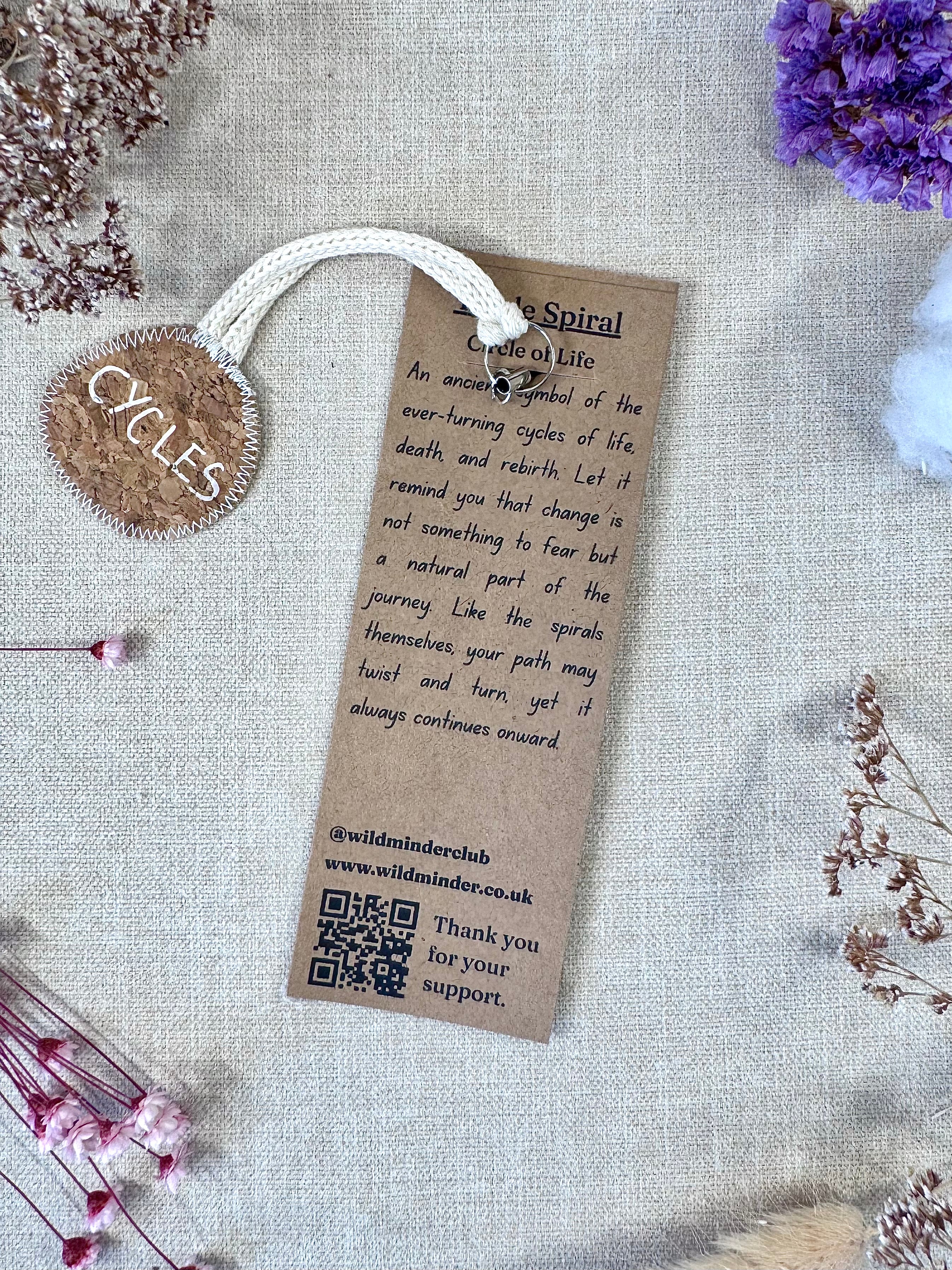 Triple Spiral "Cycles" Talisman Phone Charm