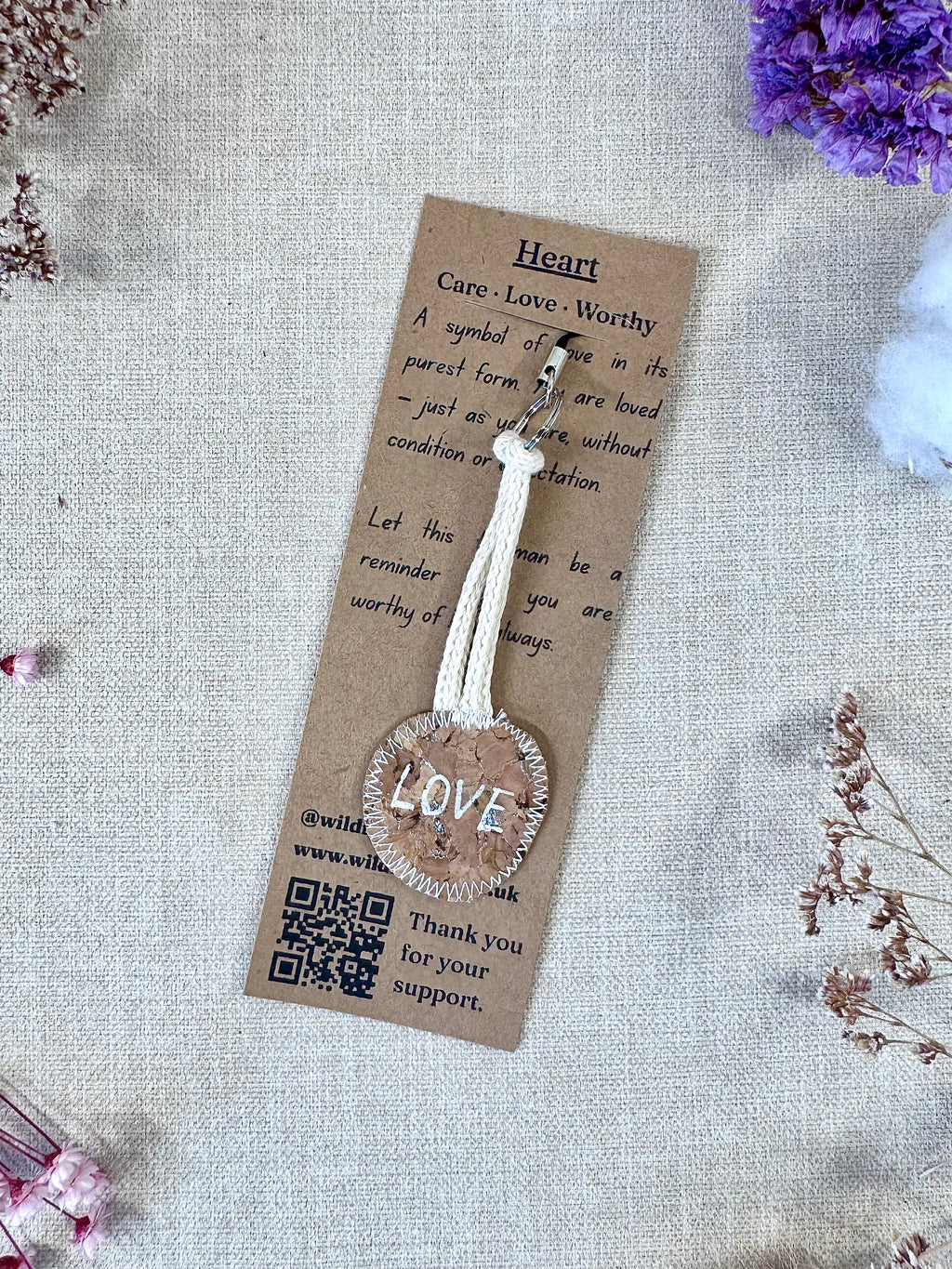 Heart "Love" Talisman Phone Charm