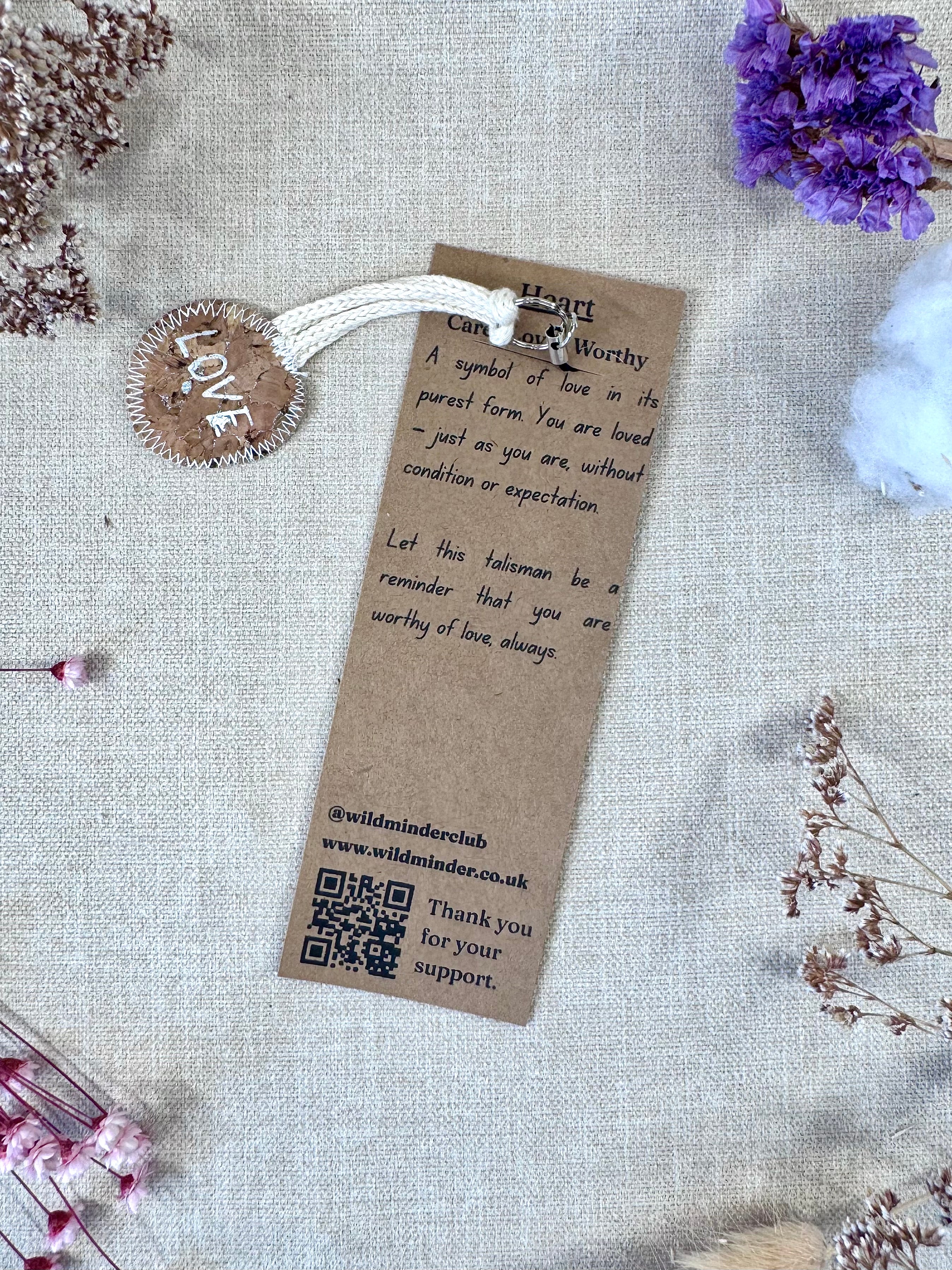 Heart "Love" Talisman Phone Charm