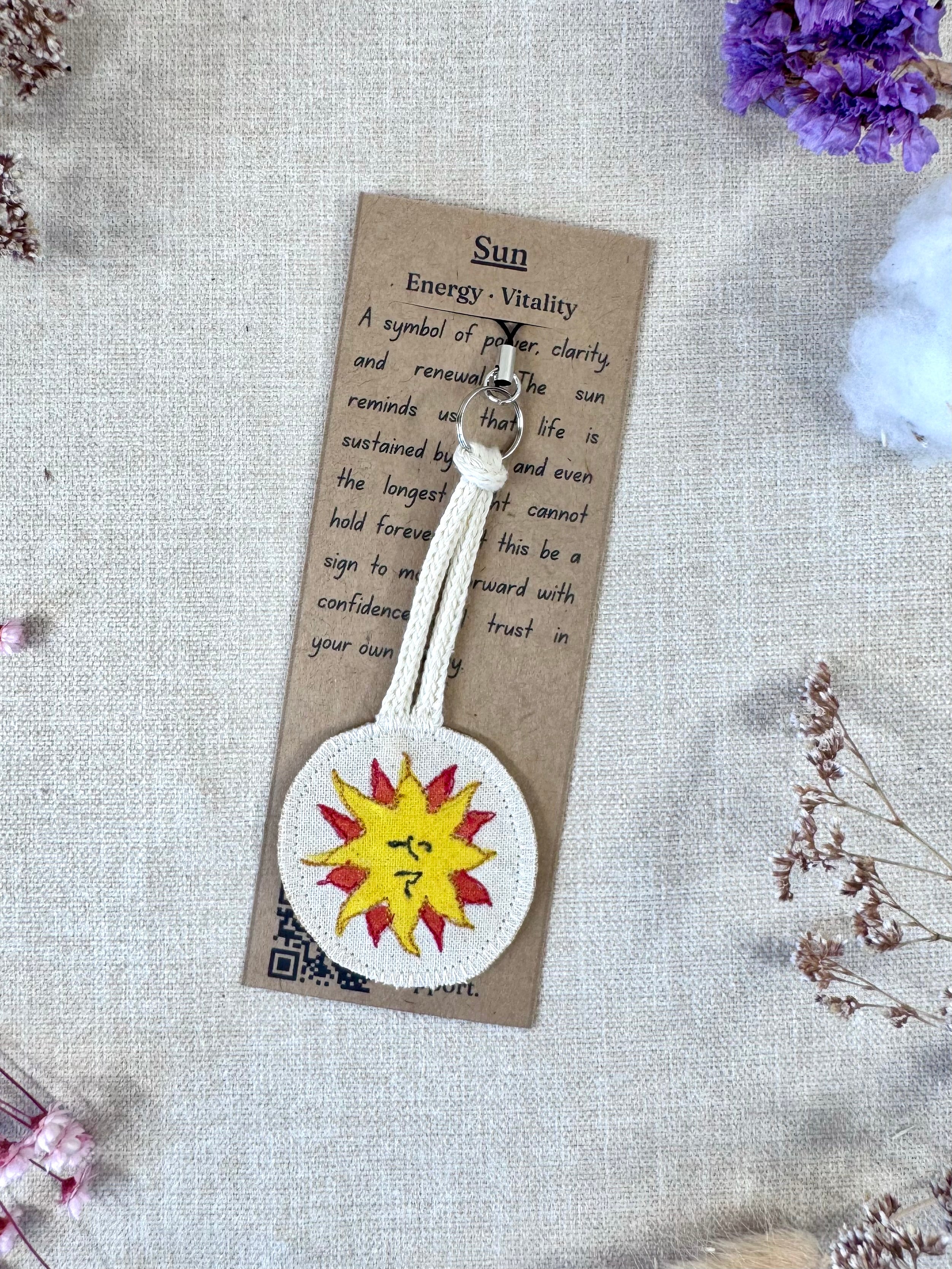 Sun "Power" Talisman Phone Charm