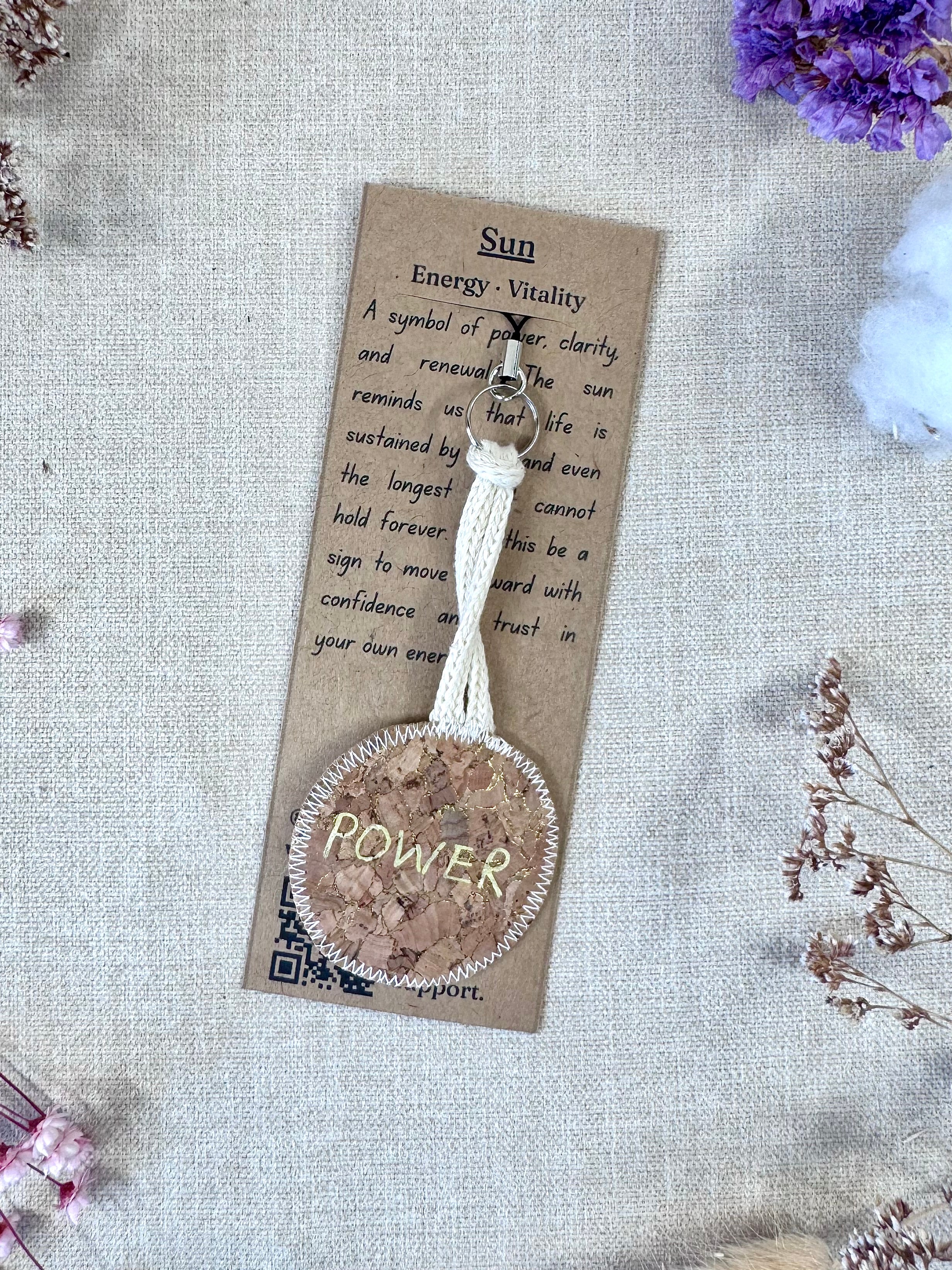 Sun "Power" Talisman Phone Charm