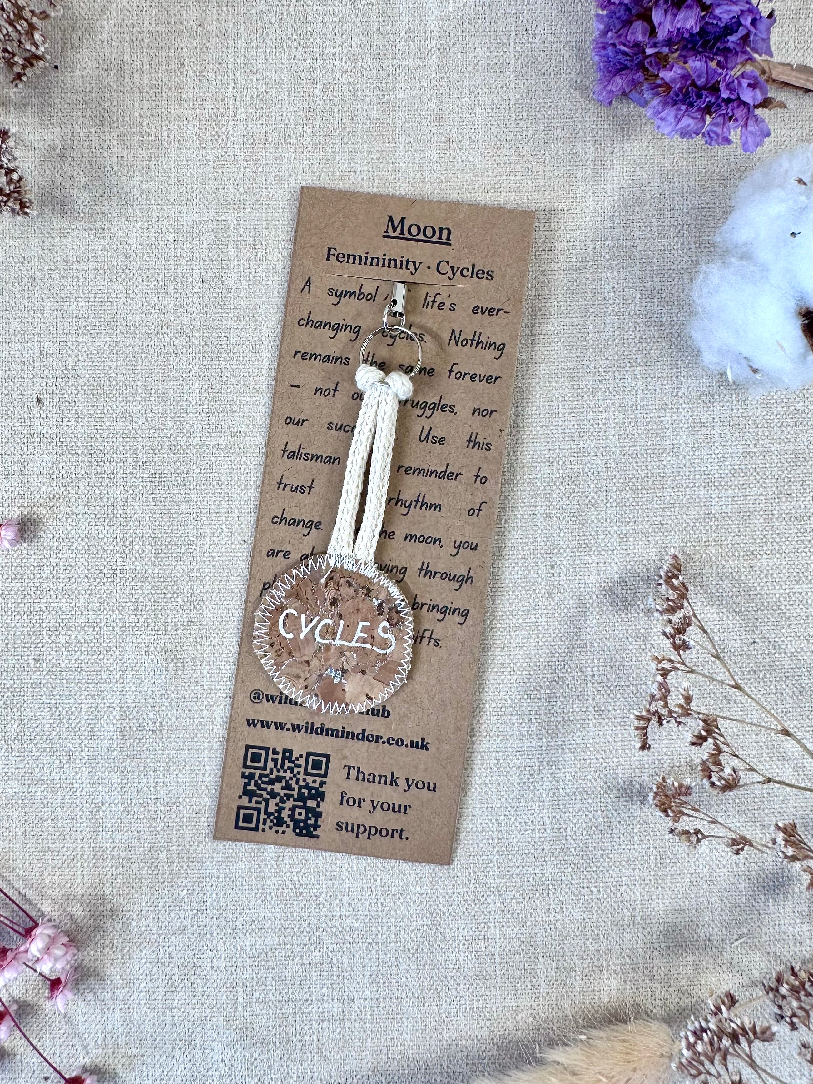Moon "Cycles" Talisman Phone Charm