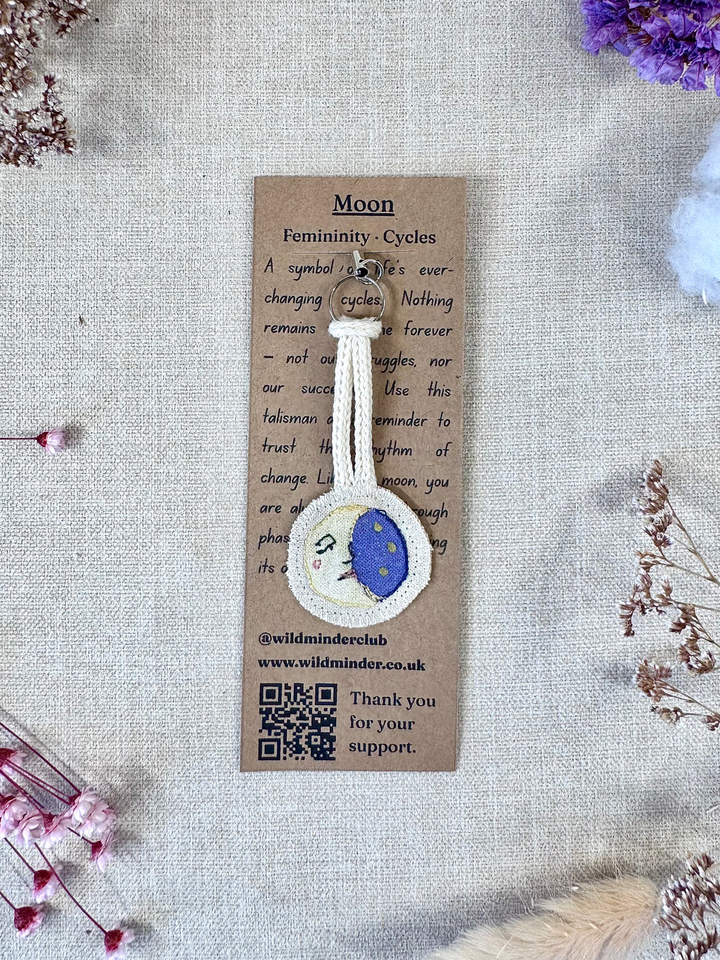 Moon "Cycles" Talisman Phone Charm