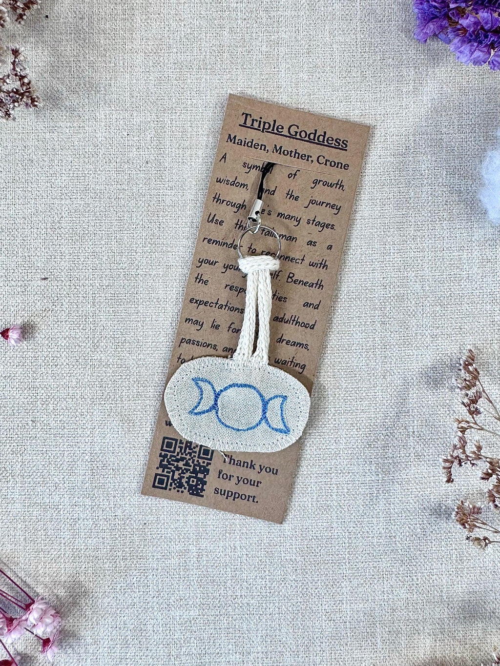Triple Goddess "Wisdom" Talisman Phone Charm
