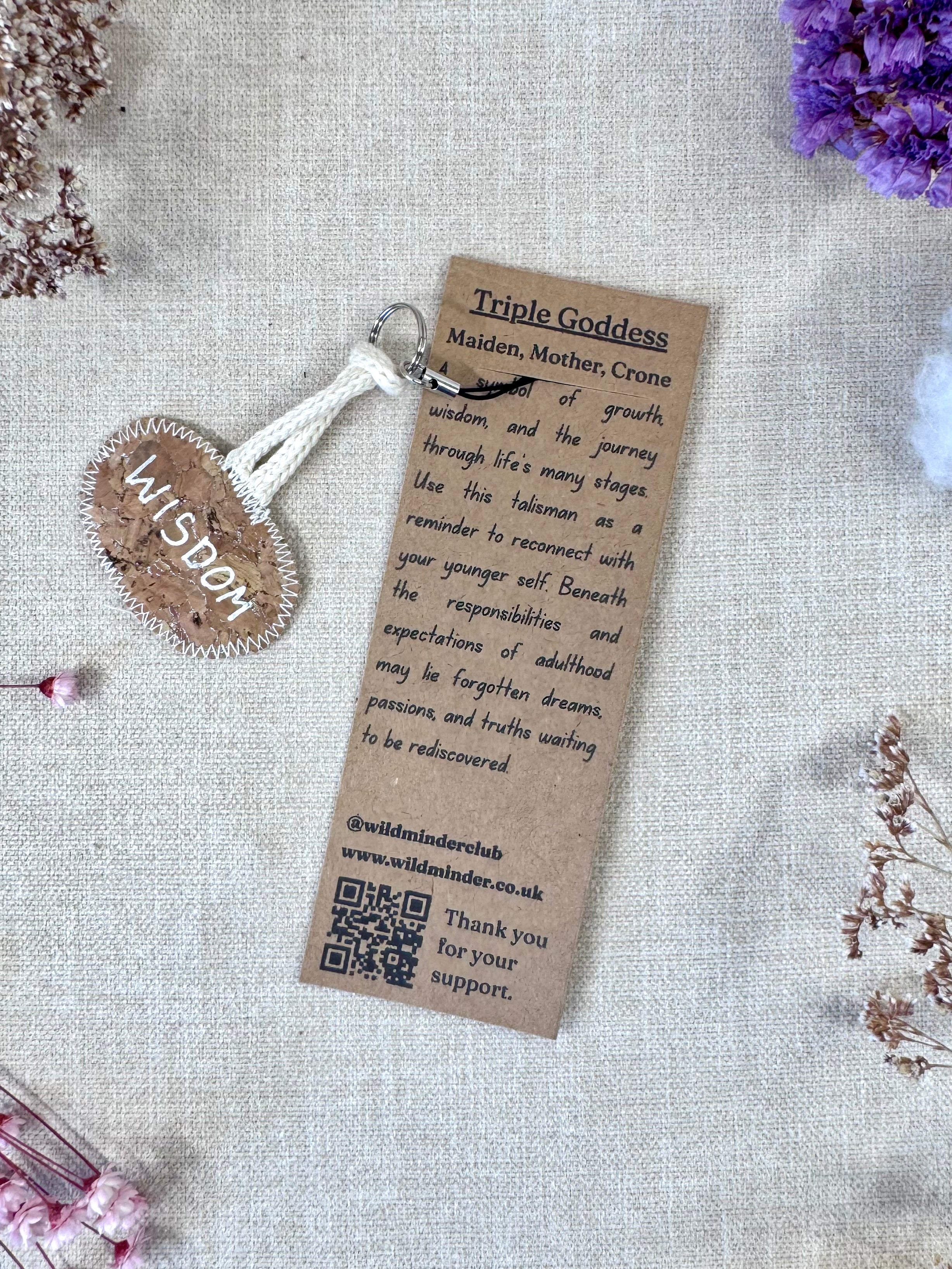 Triple Goddess "Wisdom" Talisman Phone Charm
