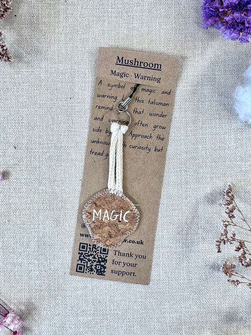Mushroom "Magic" Talisman Phone Charm