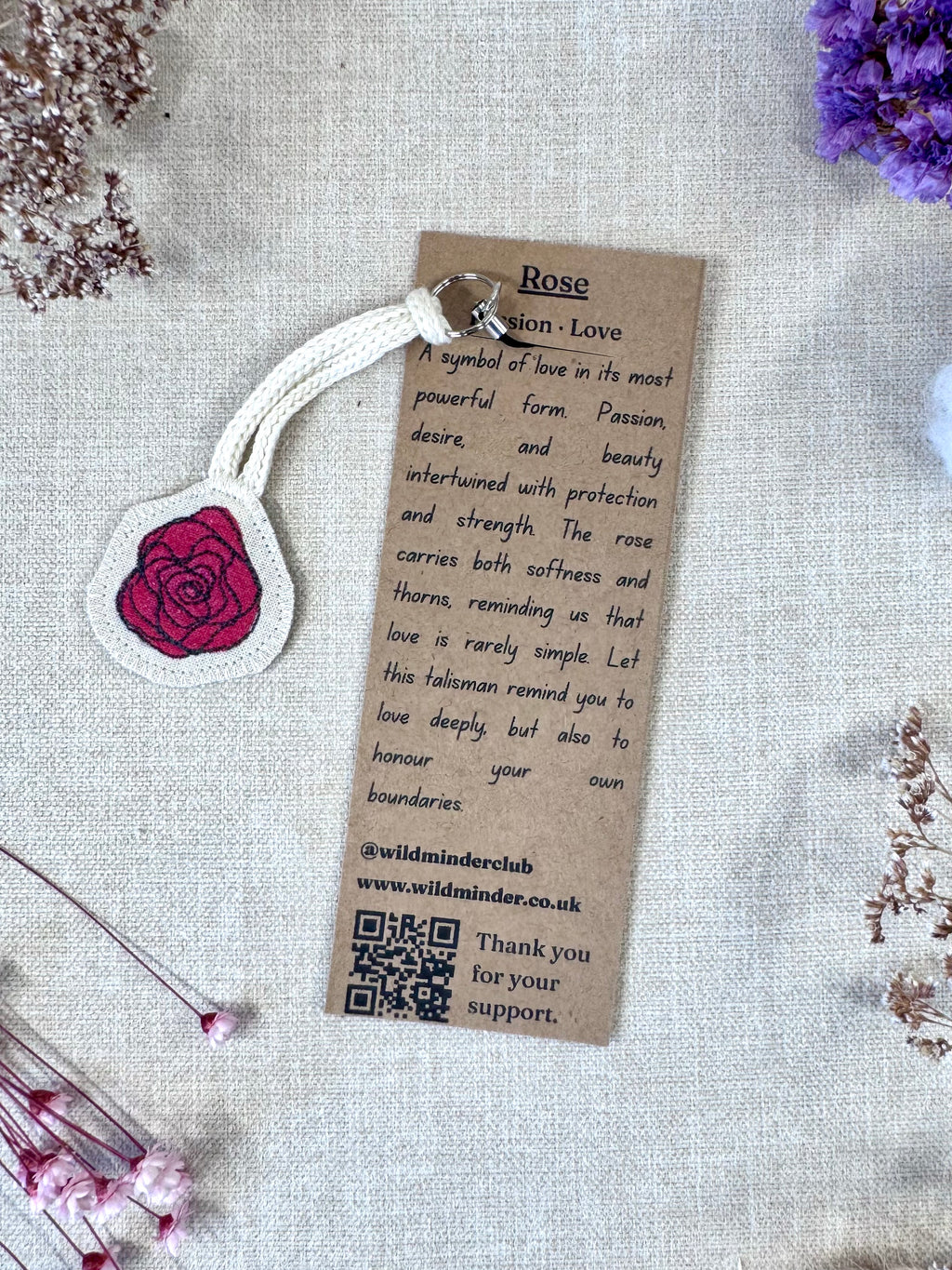 Rose "Passion" Talisman Phone Charm