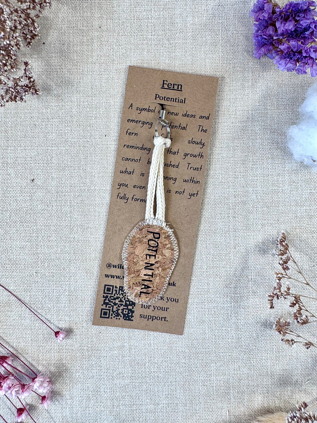 Fern "Potential" Talisman Phone Charm