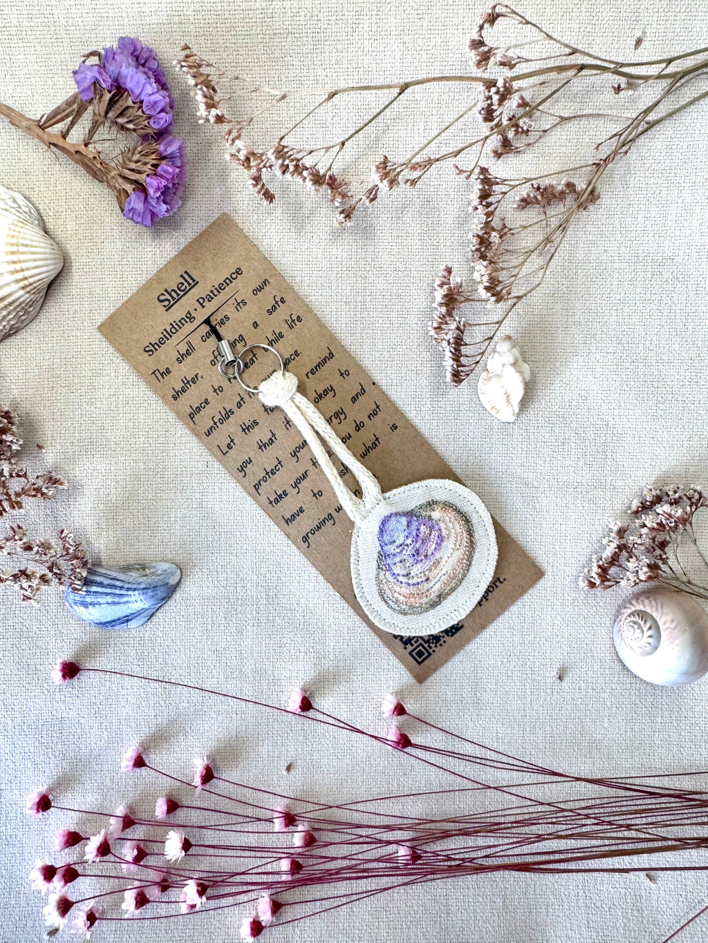 Clam Shell "Protection" Talisman Phone Charm