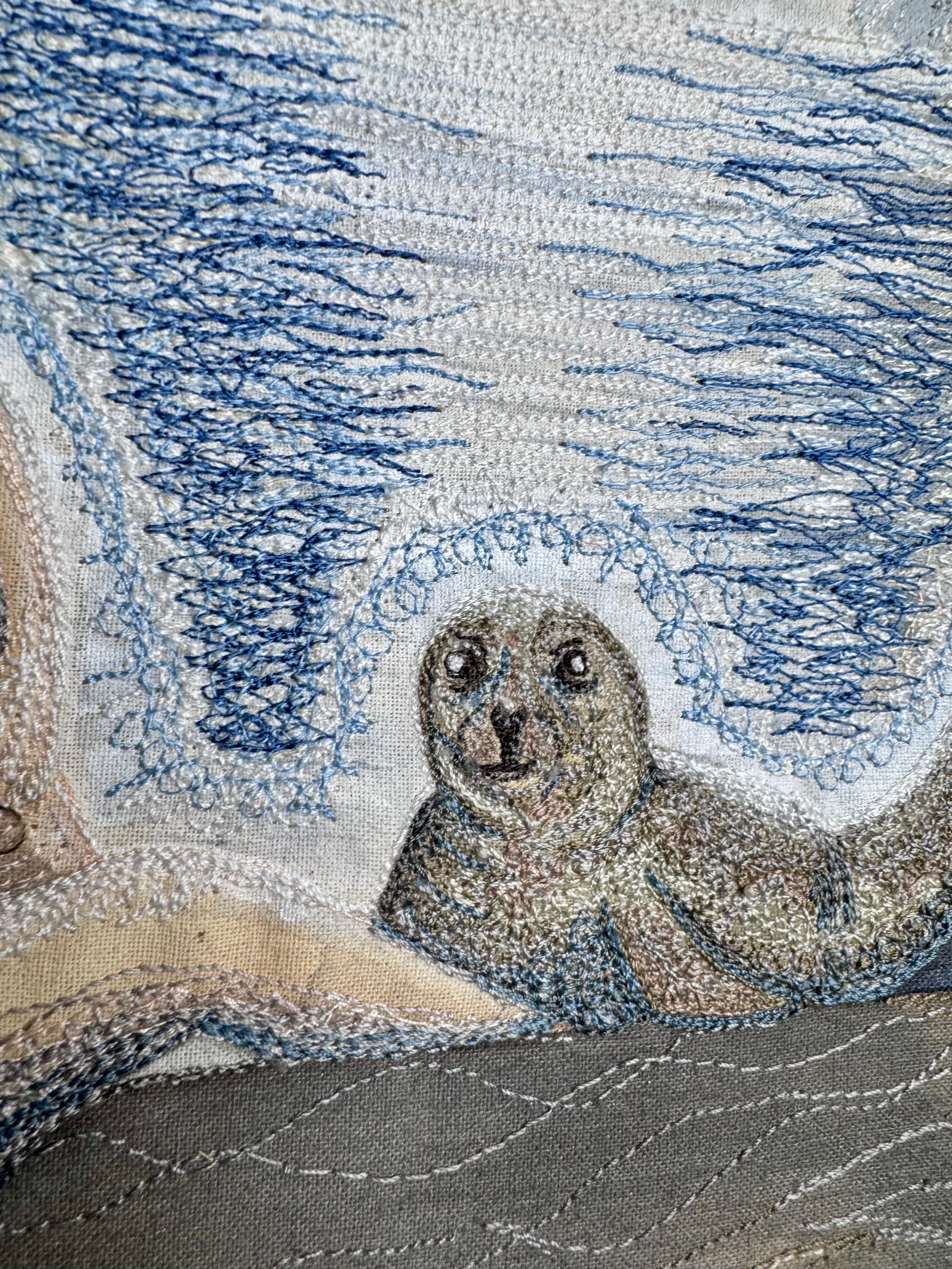 Selkie Woman "Belonging" Original Textile Artwork