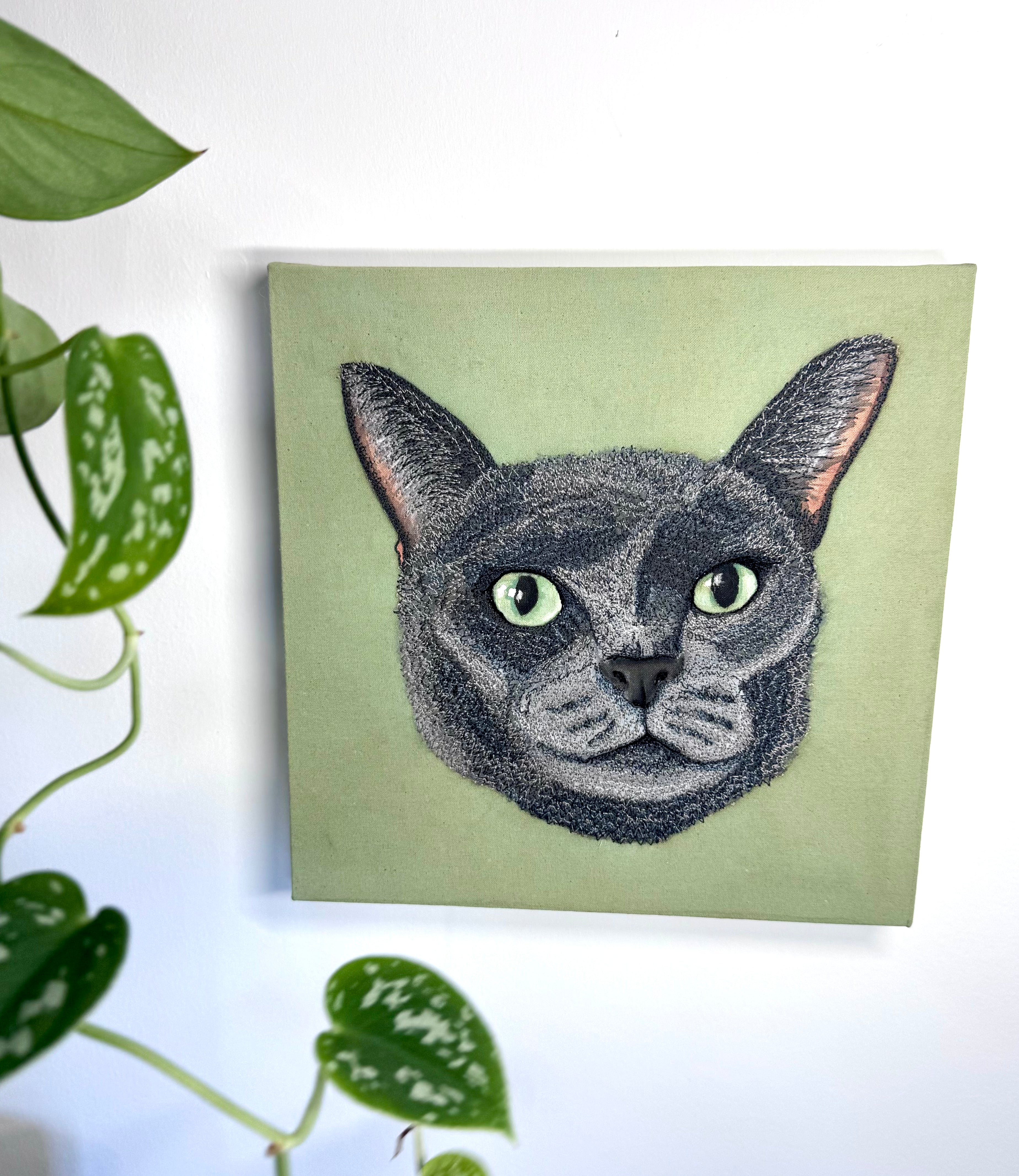 Custom Pet Portrait Commission - 10"x10" Artwork