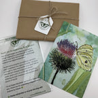Brimstone Butterfly Embroidery Print - "Hope" image 4