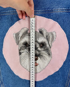 Custom Pet Portrait Commission — Free Motion Embroidered Dog, Cat & Horse Wearable Art image 7