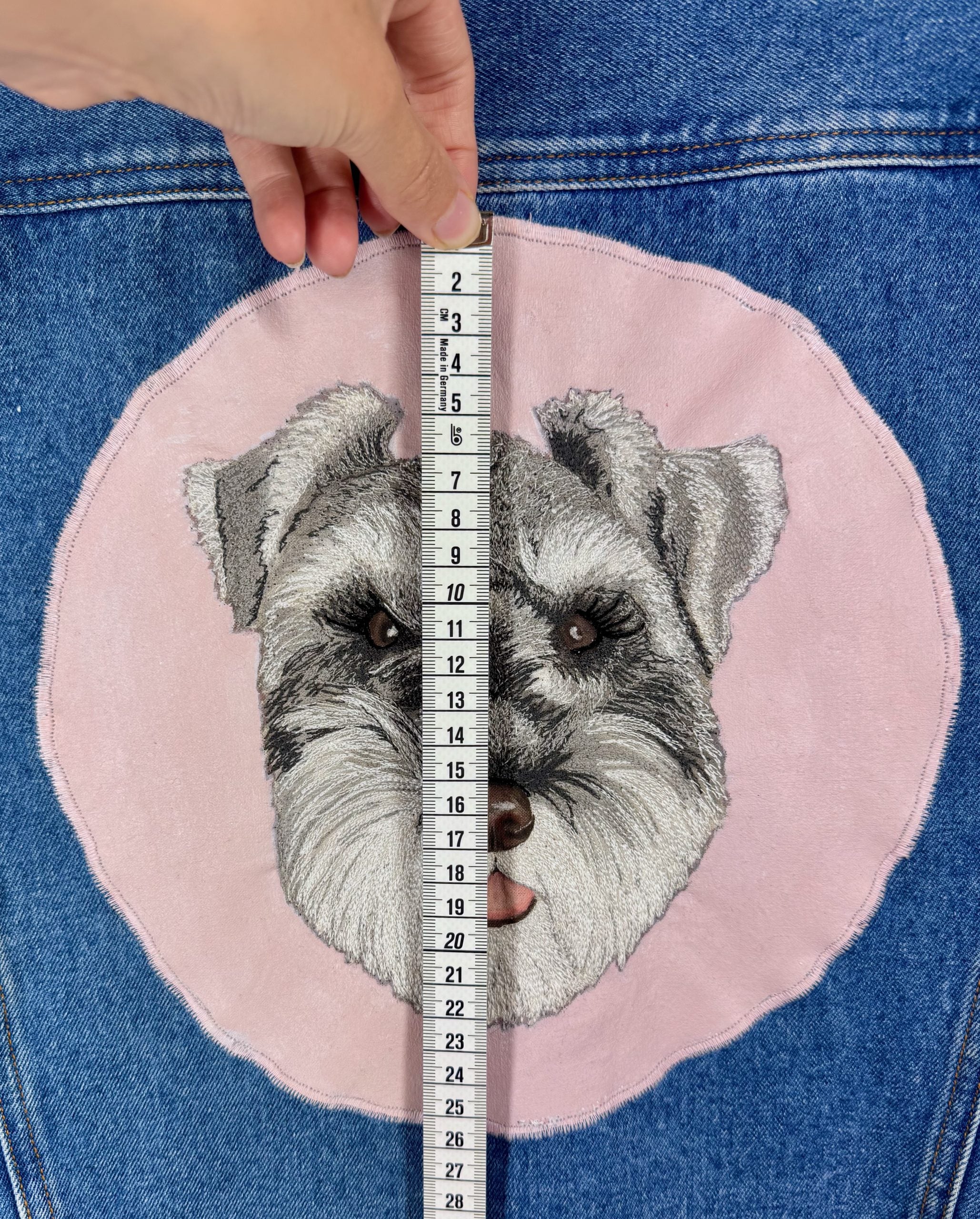 Custom Pet Portrait Commission — Free Motion Embroidered Dog, Cat & Horse Wearable Art image 7