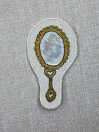 Daffodil Narcissus “Self Love” Talisman – Free Motion Embroidered Patch / Bag Charm image