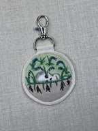 Bluebell “Magic” Talisman – Free Motion Embroidered Patch / Bag Charm image