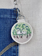 Bluebell “Magic” Talisman – Free Motion Embroidered Patch / Bag Charm image 9