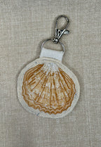 Selkie “The Reminders - Shell” Talismans – Free Motion Embroidered Patch / Bag Charm image 13