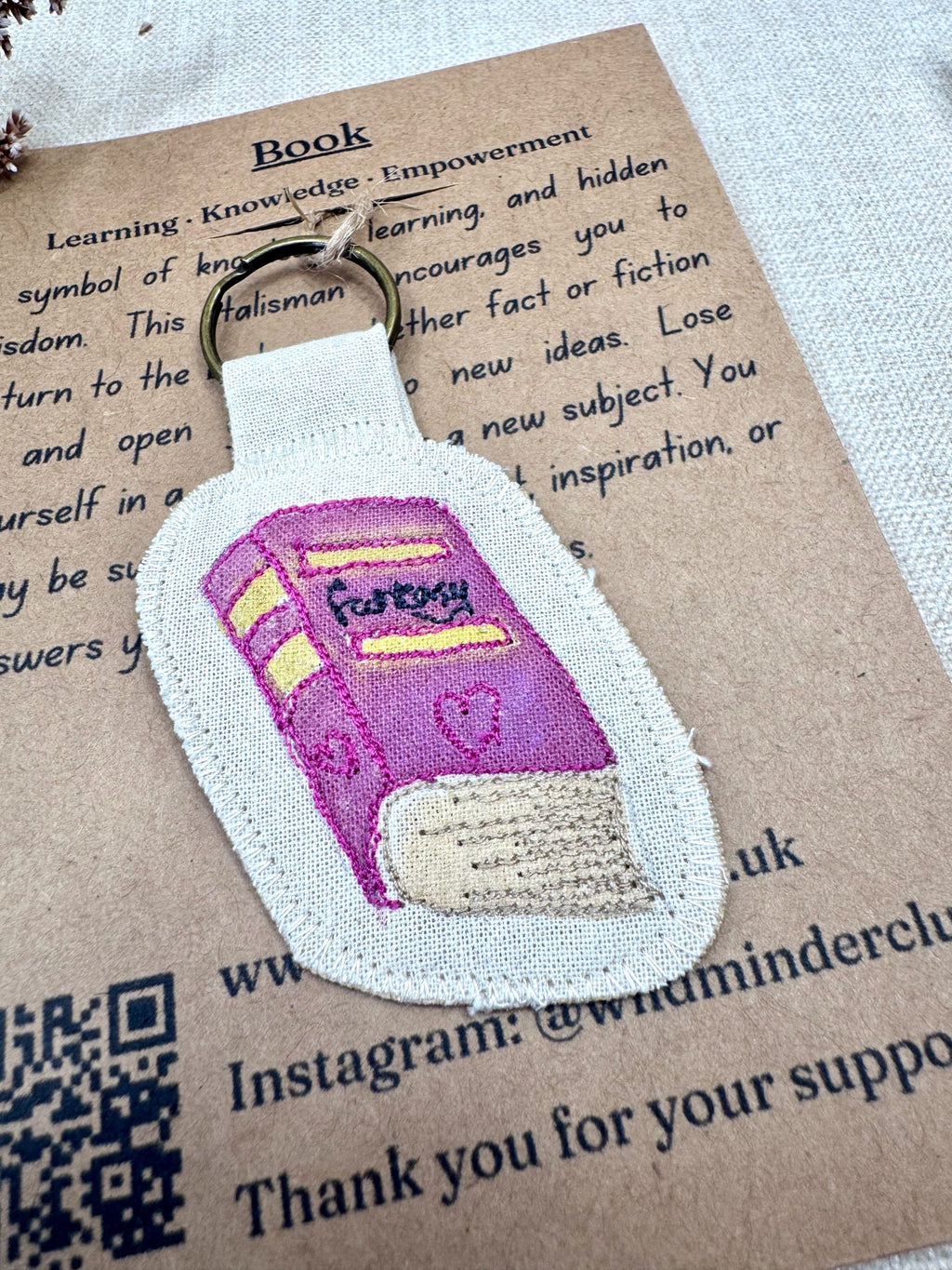 Fantasy Book Talisman Key Ring image 0