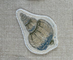 Selkie “The Reminders - Shell” Talismans – Free Motion Embroidered Patch / Bag Charm image