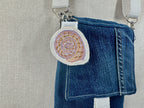 Selkie “The Reminders - Shell” Talismans – Free Motion Embroidered Patch / Bag Charm image 6