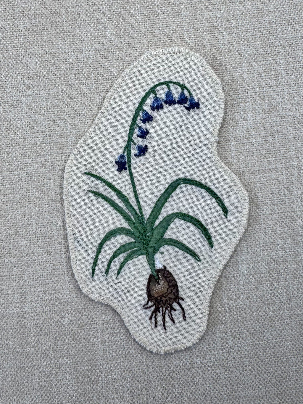 Bluebell “Magic” Talisman – Free Motion Embroidered Patch / Bag Charm image