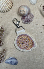 Selkie “The Reminders - Shell” Talismans – Free Motion Embroidered Patch / Bag Charm image 3