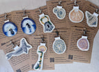 Selkie “Time Passing - Barnacles” Talisman – Free Motion Embroidered Patch / Bag Charm image 5