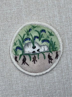 Bluebell “Magic” Talisman – Free Motion Embroidered Patch / Bag Charm image