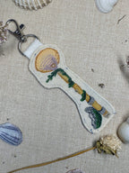Selkie “Seal Key - True Nature Unlocked” Talisman – Free Motion Embroidered Patch / Bag Charm image 7