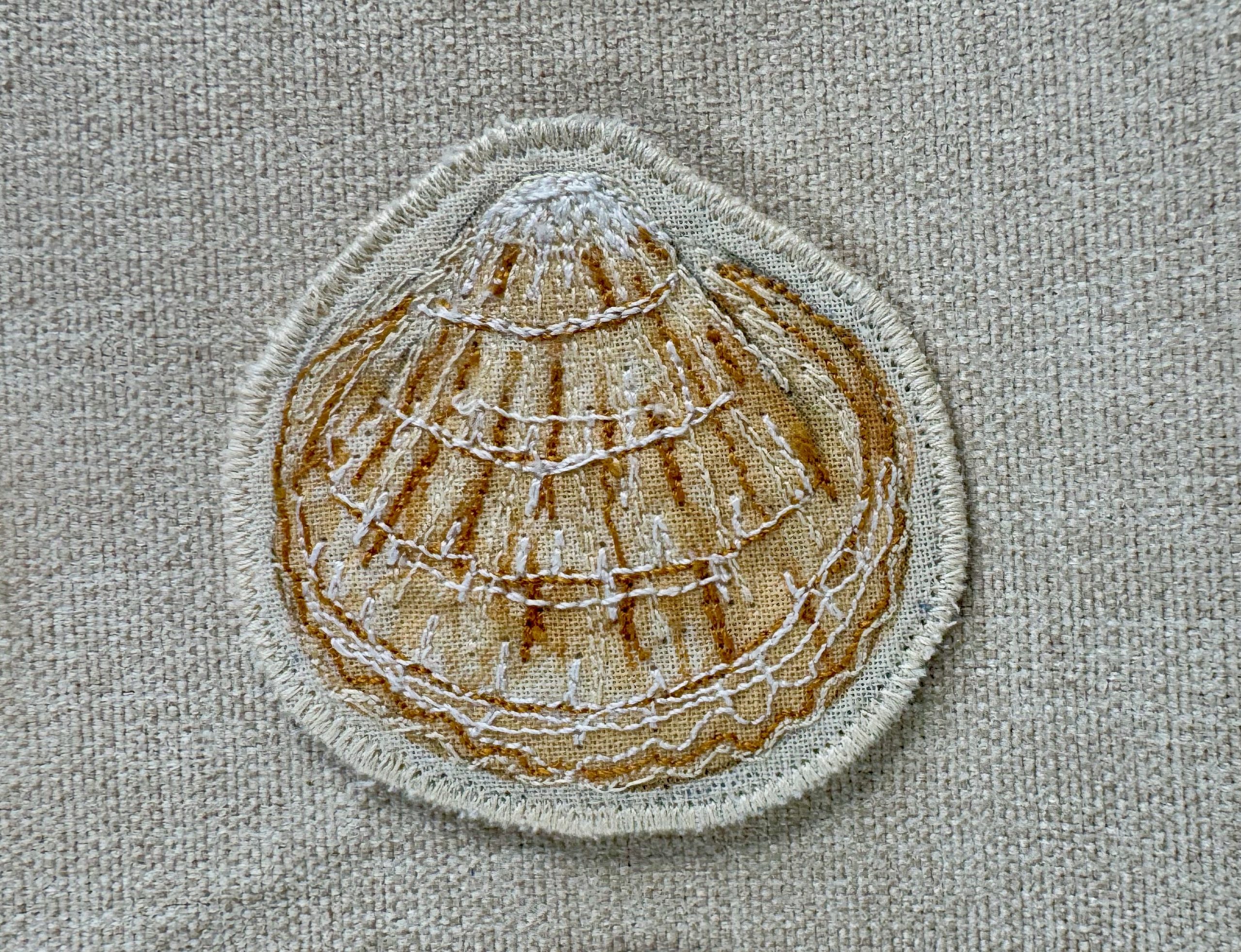 Selkie “The Reminders - Shell” Talismans – Free Motion Embroidered Patch / Bag Charm - Image 11