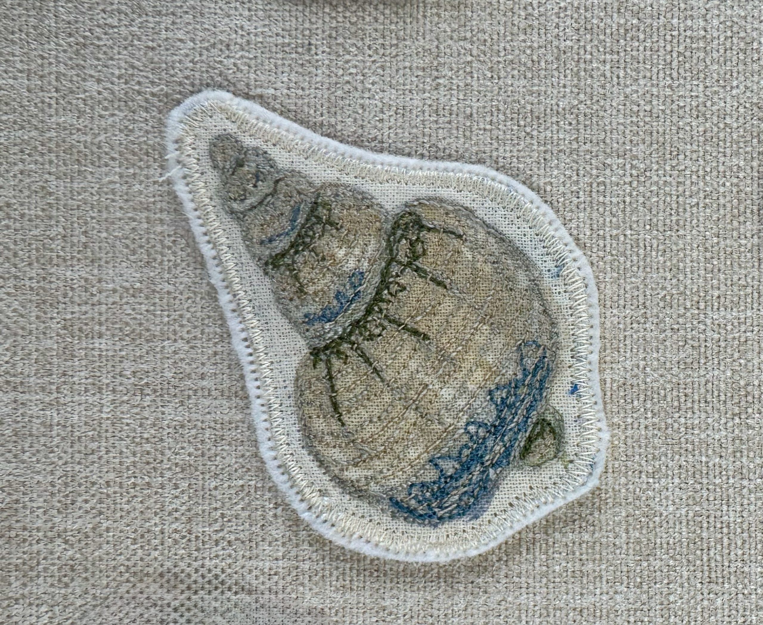 Selkie “The Reminders - Shell” Talismans – Free Motion Embroidered Patch / Bag Charm - Image 12