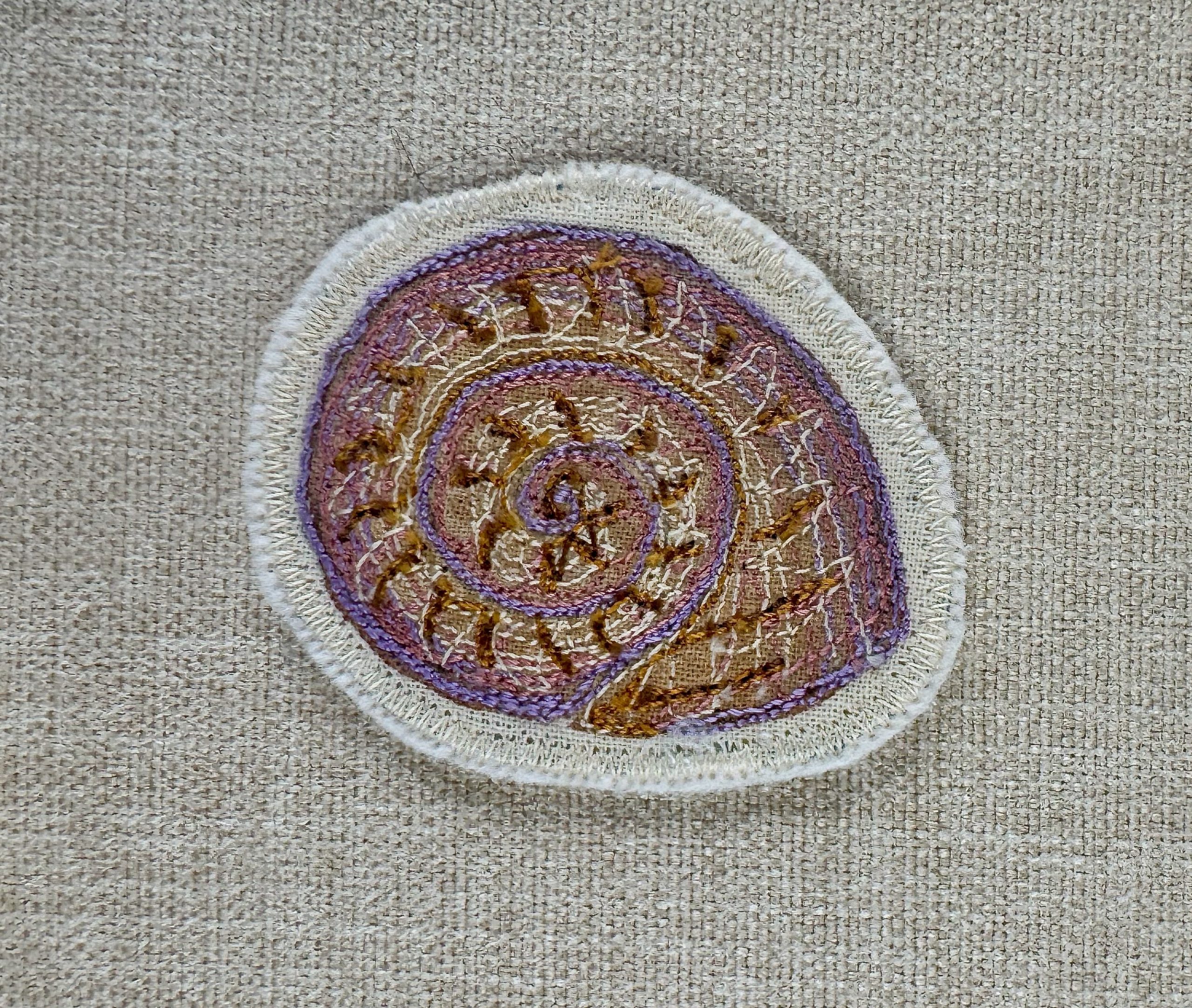 Selkie “The Reminders - Shell” Talismans – Free Motion Embroidered Patch / Bag Charm - Image 13