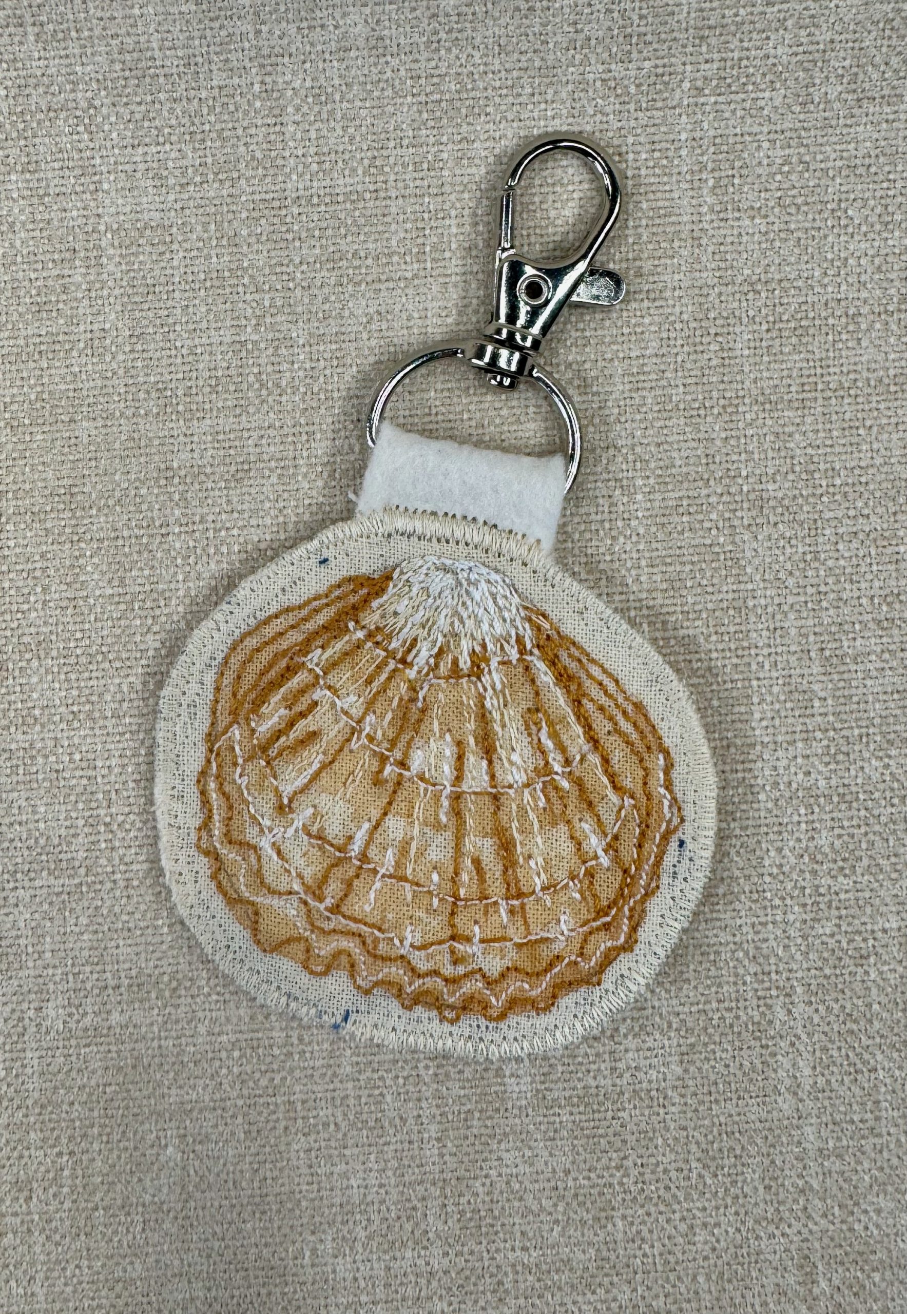 Selkie “The Reminders - Shell” Talismans – Free Motion Embroidered Patch / Bag Charm - Image 14