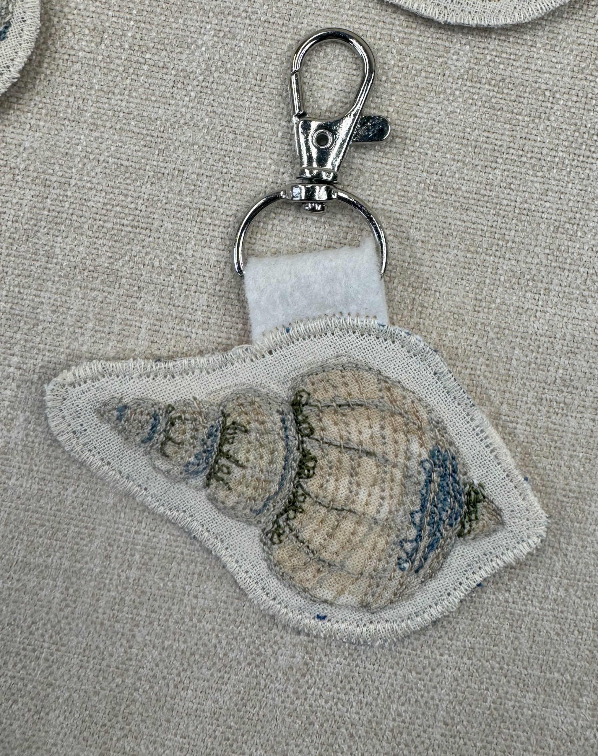 Selkie “The Reminders - Shell” Talismans – Free Motion Embroidered Patch / Bag Charm - Image 15