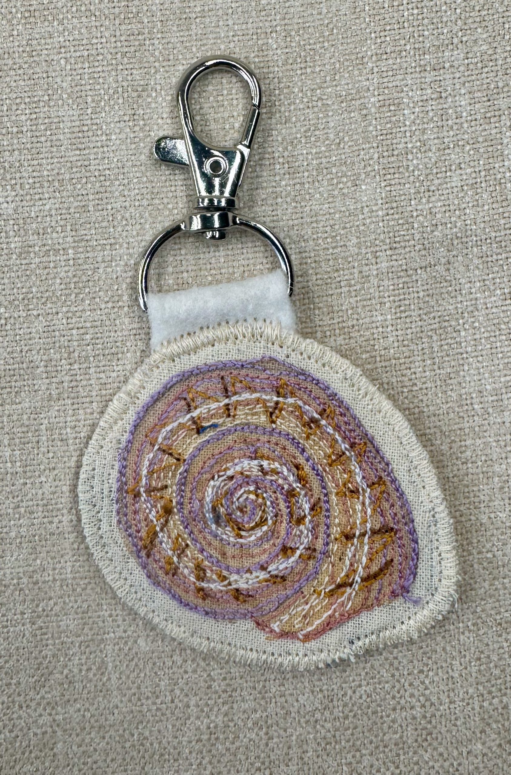 Selkie “The Reminders - Shell” Talismans – Free Motion Embroidered Patch / Bag Charm - Image 16