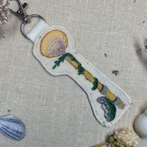 Selkie “Seal Key - True Nature Unlocked” Talisman – Free Motion Embroidered Patch / Bag Charm