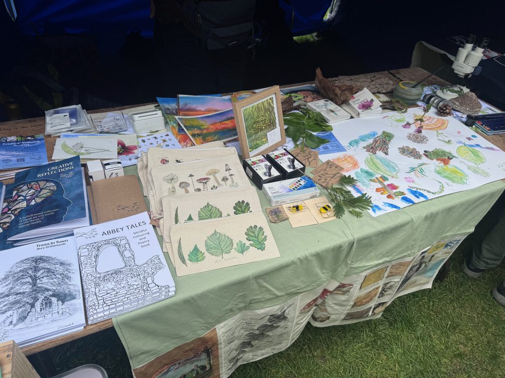 A photo of the Art Branches Stall at Bury Wildlife Festival 2026