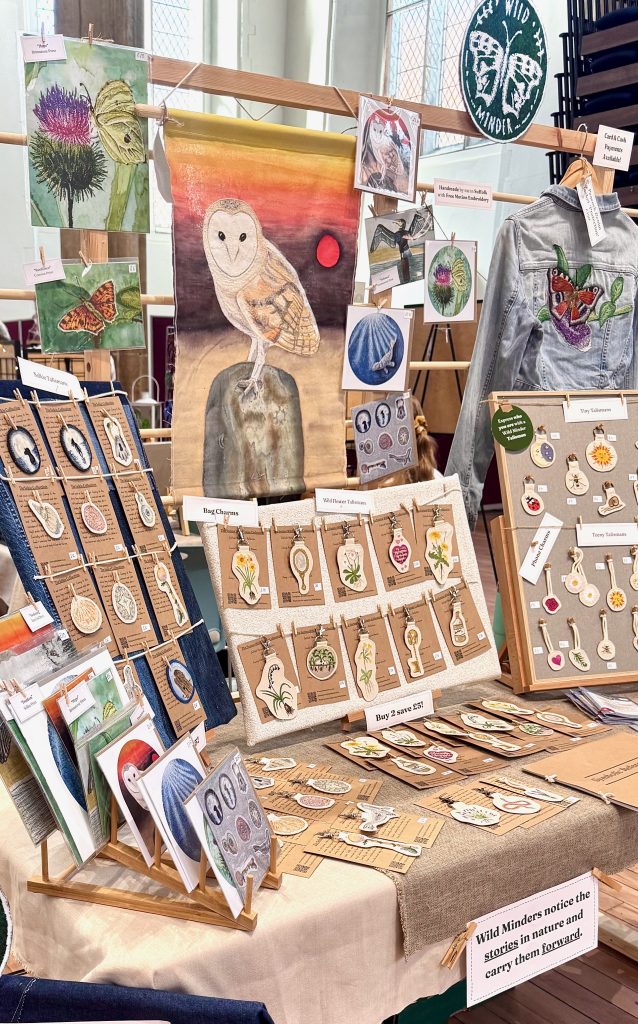 A close up image of my Indoors market set up for a Norwich Market
